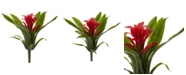 Nearly Natural 6-Pc. 11" Red Bromeliad Artificial Flower Stem Set 